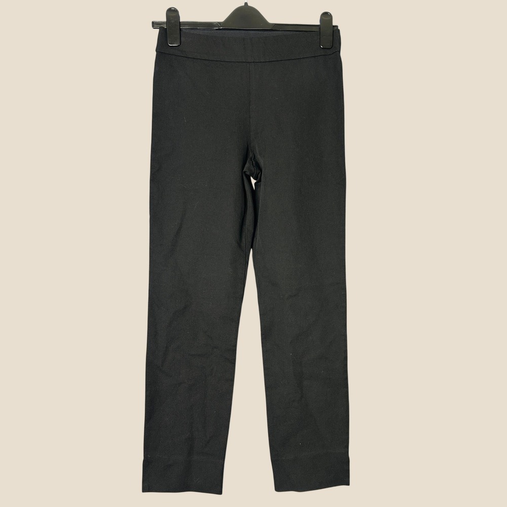 Lilly Pulitzer Black Straight Leg Pants Sz 4 Travel Stretch Minimalist Capsule